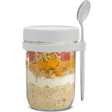 Stainless Steel Kitchen Containers Joyjolt Dawn Overnight Oats Kitchen Container 3 0.12gal