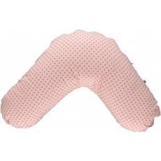 Kun betræk Graviditets- & Ammepuder Småfolk GOTS Ammepude Betræk, Micro Æbler/Silver Pink