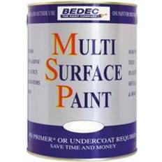 Bedec Metal Paint - White Bedec MSP Soft Metal Paint, Wood Paint White 0.25L