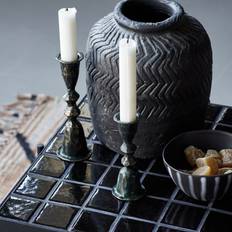 Svarta Värmeljuslyktor på rea House Doctor Candle Stand Mero Black 12 x 5 cm Värmeljuslykta