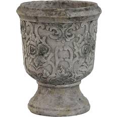 Grey Pots Home ESPRIT White Grey Cement Planter 22 x 22 x 29 cm