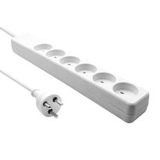 ProXtend Danish IT Power Strip 6-way 0.5M White