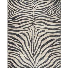 Crystal Print Zebra White, Black 72x108"