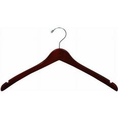 Natural Hangers Overstock Curved Wooden Top with Hanger