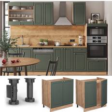 Verde Mobili a Parete VICCO Lavello Cucina 80 cm Mobile a Parete