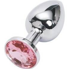 BuzzPinky Beginner Metal Jewelled Anal Plug Large