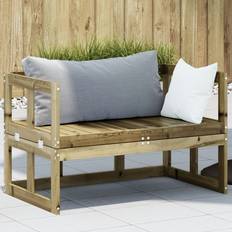 Homie Sofa Extendable Impregnated Wood Pine Garden Bench