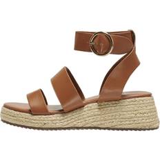 Pelle Sintetica Sandali con tacco Only Espadrillas Shoes - Marrone