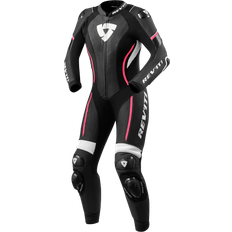 Rev'it! Motorcycle Suits Rev'it! Xena One Piece Ladies Motorcycle Leather Suit, black-white-pink, for Women