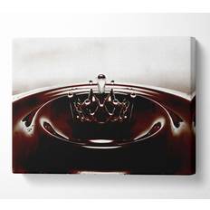 Latitude Run Diamond Splash Chocolate Framed Art