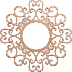 Moulding & Millwork Ekena Millwork Reims Wood Pierced Ceiling Medallion, Cherry