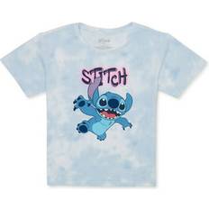 Children's Clothing Mad Engine Disney Girls Lilo & Stitch Crew Neck Short Sleeve Graphic T-Shirt Sizes 4-16