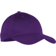 Cheap Caps Children's Clothing Port & Company Youth Six Panel Twill Cap-One Purple