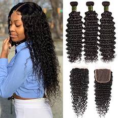 Hair Products Recifeya Brazilian Deep Wave 3 Bundles with Human Hair Bundles