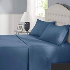 Comfort Spaces King Cooling Sheets Soft Colorfast Bed Sheet Turquoise
