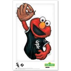 White Posters S. Preston Art & Designs Elmo Chicago White Sox Sesame Street Print Poster