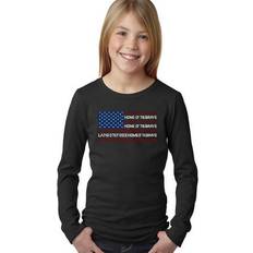 T-shirts LA Pop Art Girl Word Long Sleeve of the Free American