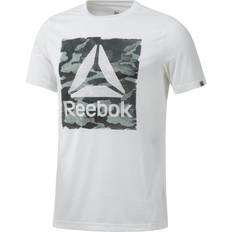 Reebok Sweatere Reebok Camo Delta Speedwick Crew Herrer Tøj Hvid