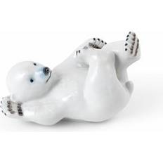 Royal Copenhagen Prydnadsfigurer Royal Copenhagen Isbjørneunge Liggende 15 cm Hvid Prydnadsfigur