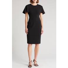 Calvin Klein Short Dresses Calvin Klein Flutter Sleeve Sheath Dress