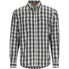 Fishing Jackets Simms Big Sky Long-Sleeve Shirt for Men Black Plaid