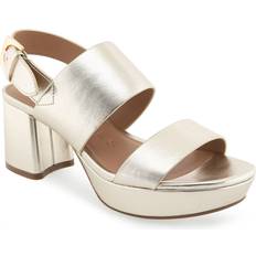 Heeled Sandals Aerosoles Camilia Platform Sandal in Soft Gold