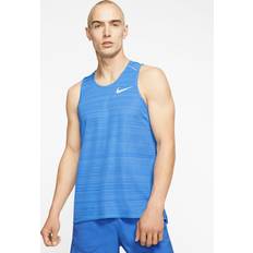 Nike Dri-Fit Miler Running Tank Herrer Tank Tops Blå