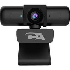 Cyber Acoustics Ca Essential Webcam 1080Hd-Af Usb Webcam With Microphone For Desktop Or Notebooks, 1080P Webcam, Hd Auto-Focus And Light Correction