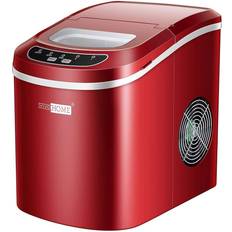 Ice Makers VIVOHOME 26 lbs./day Countertop Portable Ice Cube Maker in Red