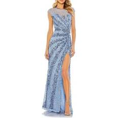 Mac Duggal Clothing Mac Duggal Illusion Neck Sequin Gown