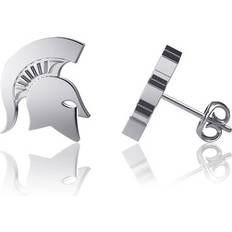 Dayna Designs Michigan State Spartans Silver Post Earrings