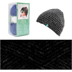 Rico Design Häkelset Mütze Wild Wild Wool uni Schwarz