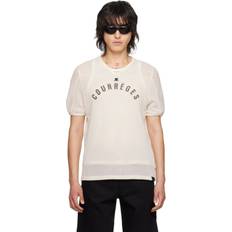 Courreges Off-White Baseball T-Shirt 1003 NATURAL