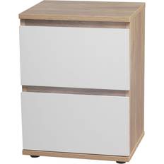 Skagen Oak Carcass Drawers Bedside Table