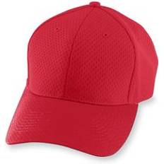 Girls Caps Augusta Sportswear Augusta Sportswear 6236 Youth Athletic Mesh Cap in Red Polyester