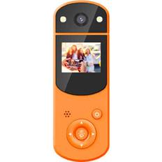 Camcorders Greenzech Orange HD 1080P 16MP Reversible Lens Digital DV Camera Camcorder with Fill Light IR Night Vision Support Live Broadcast Computer MP3 Enforcement Recorder