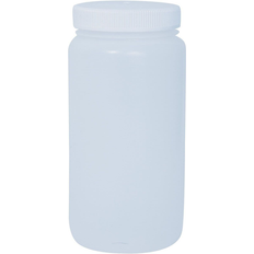 Nalgene LDPE Wide Mouth Round Bottle White White