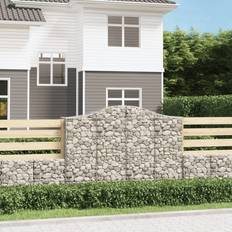 Garden & Outdoor Environment vidaXL Arched Gabion Basket 200 x 50 x 140 cm 7 pcs
