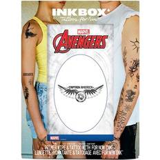 Body Makeup Inkbox Captain America 2" x 5" Sam Wilson Temporary Tattoo