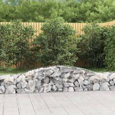 Garden & Outdoor Environment vidaXL Arched Gabion Baskets 400 x 50 x 40/60 cm Set of 2