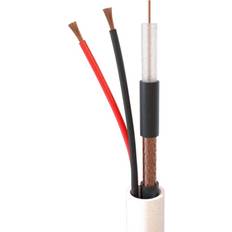 Elan Audio Videokabel 2 x 0.75 mm² Vit Metervara