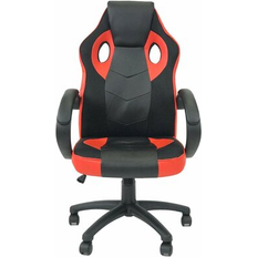 Gaming Chairs Symple Stuff Reclining Racing Gaming Chair w/ Back Tilt & Armest Blue Faux Leather/Upholstered in Red/Black 46 H x 24 W x 29 D in s- Red/Black