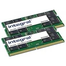 Integral 64 GB kit 2 x 32 GB DDR5 RAM 4 800 MHz SODIMM laptop/notebook/Macbook PC5-38400 minne