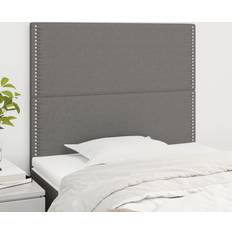 90.0 cm Sänggavlar vidaXL Huvudgavlar 2 St Mörkgrå 90 x 5 x 78/88 cm Sänggavel