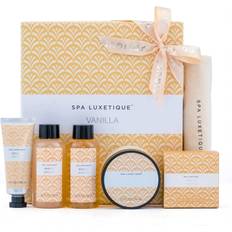 Vanilla Gift Boxes & Sets Spa luxetique Gift Set, Bath Sets 6pcs Vanilla Bath Gift Box Shower