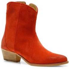 Patent Leather Boots Free People New Frontier - Coral Fusion