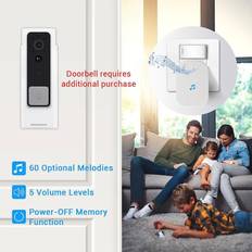 Doorbell,ring Doorbell Chime Wireless Door Bell Video Doorbell Prompt Voice Plug In