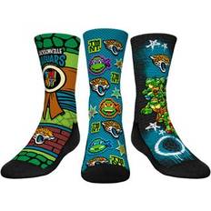 Children's Clothing Rock Em Socks Youth Teal Jacksonville Jaguars TMNT Three-Pack Crew Set