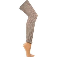 Naturkost Overknee Benvärmare med Ull - Beige