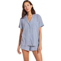 Viscose Sleepwear eberjey Nautico Striped Shortie Pajama Set